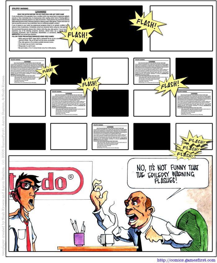 Twoplayer Comic: My Eyes!  Arrrrrgh...