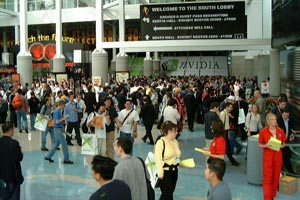 The crowd gathers as time grows near the opening on Day 1...