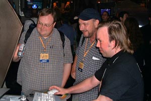 Greg and Rick enjoying the most recent build of Empire Earth .