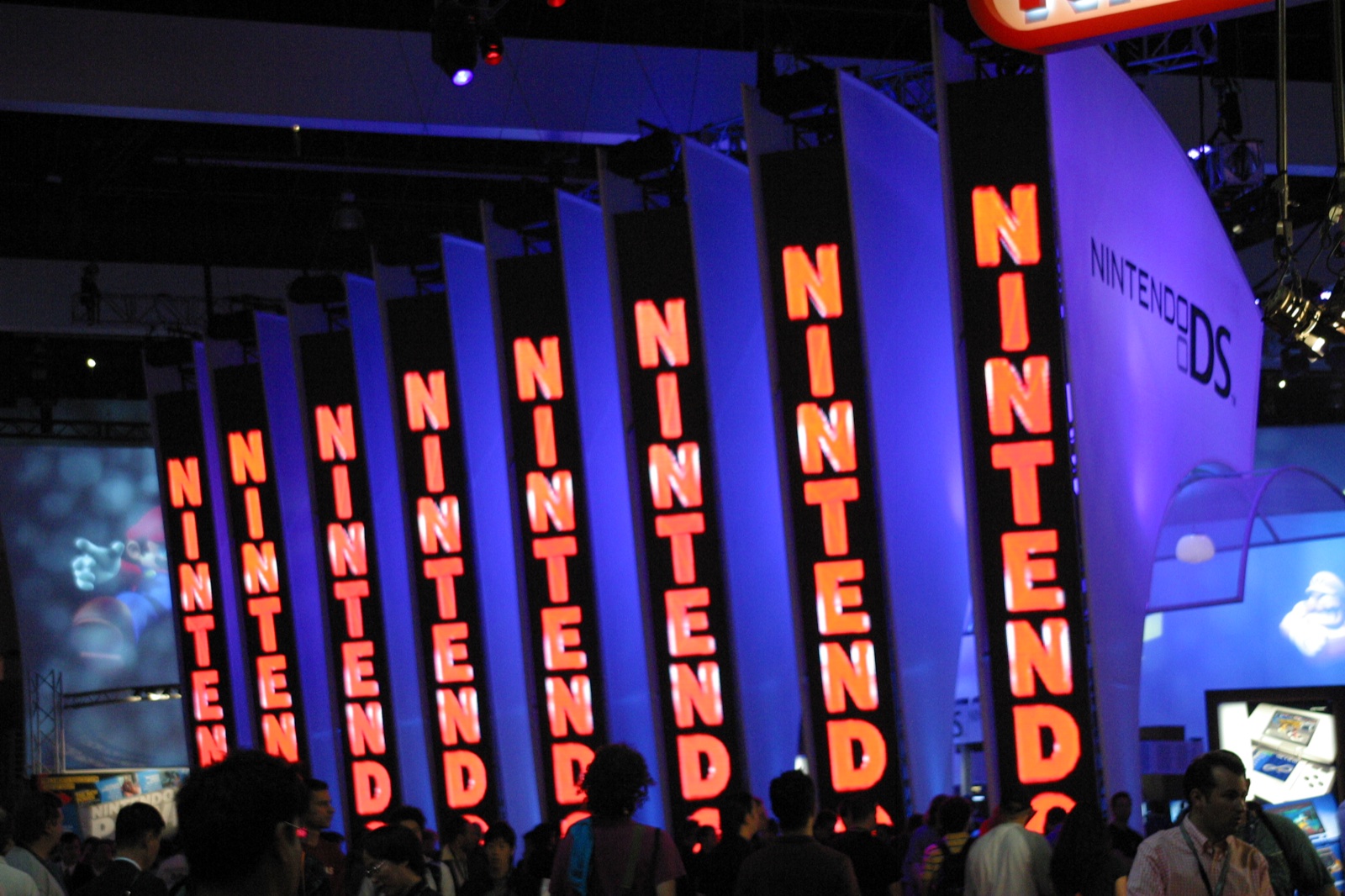 The Nintendo booth in all its glory.