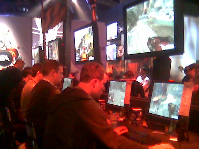 Quake Wars multiplayer at the Activision booth.
